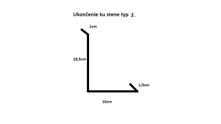 Bočné lemovanie ku stene typ 2